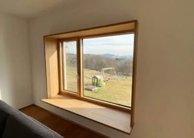 Fenster Sitzbank im Wohnzimmer